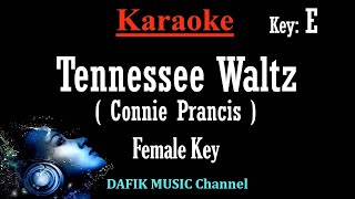 Tennessee Waltz Karaoke Connie Prancis Female key E Minus one No vocal [upl. by Innis514]