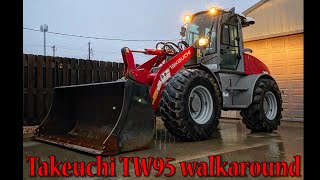 Takeuchi TW95 Wheel Loader Walkaround [upl. by Miharba678]