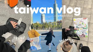 TAIWAN travel vlog 🇹🇼  Winter in Taipei 3 must see places and where to eat DAY 1  Sittie Saheda [upl. by Emixam]