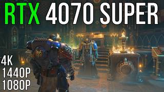 Warhammer 40000 Space Marine 2  RTX 4070 SUPER Performance Test [upl. by Friedberg]