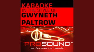 Just My Imagination Karaoke With Background Vocals In the style of Gwyneth Paltrow and Babyface [upl. by Nove]