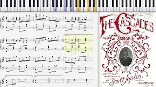 The Cascades by Scott Joplin 1904 Ragtime piano [upl. by Nnylkcaj]