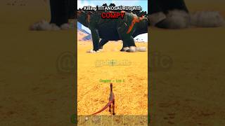 Challenge KILL TITANOSAUR WITH COMPY LEVEL 1 ark shorts challenge [upl. by Divine]