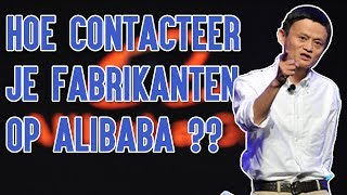 Hoe Contacteer Je Fabrikanten Op Alibaba [upl. by Airdnala]