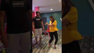 Fun during dance practice🤣 comedy mrmrschinnathirai dance [upl. by Earahs]