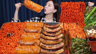 바삭 통대창 🔥 곱창 불닭볶음면 꿀조합 먹방 ft소맥 💛 Gopchang Daechang Beef Intestine Fire Noodles Mukbang ASMR Ssoyoung [upl. by Assilem529]