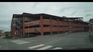 Sweden Stockholm Huddinge Centrum PARADISGARAGET parking house [upl. by Fatma]