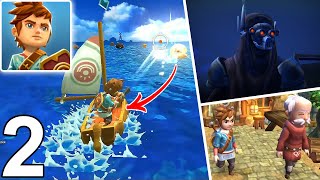 ⚓OCEANHORN GAMEPLAY WALKTHROUGH👁️ MYSTERIOUS MAN ⛵SAILS TO NEW ISLAND 2 [upl. by Ikir]