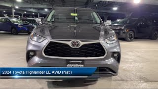 2024 Toyota Highlander LE AWD Natl [upl. by Ahsitra]