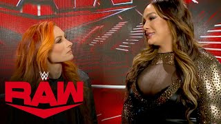 Becky Lynch confronts Nia Jax Raw highlights Dec 4 2023 [upl. by Rengaw]