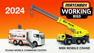 2024 Matchbox Working Rigs MBX Mobile Crane and Scania Tactical Command Center  Unboxing and Review [upl. by Eiser]