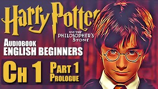 🧙‍♂️⚡quotHARRY POTTER Chapter 1 PART 1 Prologue BOOK 1 🎧Audiobook🎧 in English for Beginners📚✨ [upl. by Beane955]