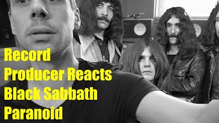 Record Producer Reacts Black Sabbath  Paranoid [upl. by Inwat26]