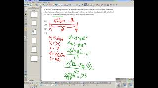 How to videos Big 5 Eqns Kinematics example [upl. by Atilef]