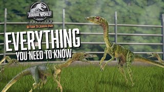 Everything to know about COMPSOGNATHUS  Jurassic World Evolution EXCLUSIVE DLC [upl. by Ecenahs]