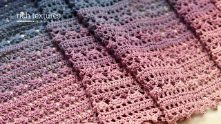 Blue Belle Shawl Crochet Pattern [upl. by Viridis648]