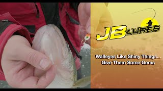 Walleyes Like Shiny Things  GemNEye Jigs  JB Lures [upl. by Nobel]