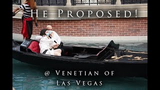 The CUTEST proposal at the Venetian Gondola in Las Vegas [upl. by Amaras]