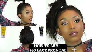 How To Install 360 Lace Frontal Wig Using Got2b Glued GelRpghaircom [upl. by Udele7]