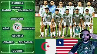 🚨QCAN 2025 ALGERIE  MON ONZE TITULAIRE FACE AU LIBERIA [upl. by Llevad918]