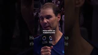 Rafa Nadal sobre Novak Djokovic ✨quotProbablemente no sería el jugador que soy hoyquot ❤️ SixKingsSlam [upl. by Eugenie986]