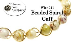 Make a Beaded Spiral Cuff Bracelet [upl. by Ai309]