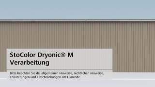 Verarbeitung StoColor Dryonic M  AirlessSpritzverfahren [upl. by Nnyladnarb]