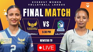 KARNALI VS LALITPUR  LIVE  LIVE COMMENATARY PLUS WATCH ALONG Everest Womens Volleyball League [upl. by Agnesse871]