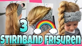 3 STIRNBAND WINTER Frisuren🌈coole Mädchen ZöpfeampFrisuren Anleitung Tutorial [upl. by Lipp]