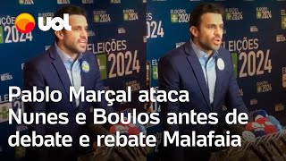 Debate TV Cultura Pablo Marçal ataca Nunes e Boulos e diz que vai orar por Silas Malafaia [upl. by Arrotal673]