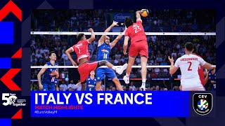 Italy vs France I Match Highlights Semi Finals I CEV EuroVolley 2023 Men [upl. by Ira]