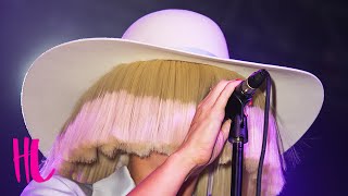 Sia Reveals Her Face In Concert  VIDEO [upl. by Elma]