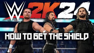 WWE 2K24  How To Get The Shield Tag Team Inc Models Team Entrance [upl. by Reffotsirhc318]