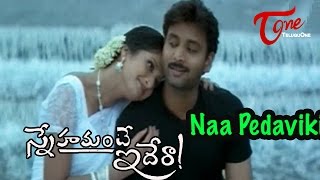 Snehamante Idera Songs  Naa Pedaviki  Sumanth  Pratyusha [upl. by Anavrin336]