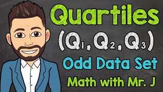 How to Find Quartiles Odd Set of Data  Math with Mr J [upl. by Airdnahc]