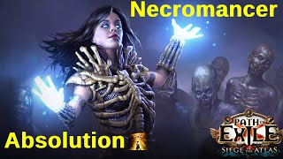 317 Path of Exile Necromancer Absolution Build Guide [upl. by Decima]