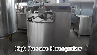 High Pressure Homogenizer for Milk and Fruit Juice [upl. by Lemal179]