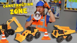 Playing with Construction Toys  Excavator Dump Truck and Wheel Loader [upl. by Nester]