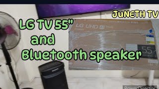 LG TV 55quot and KONZERT Bluetooth speaker [upl. by Langelo]