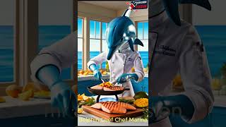 incredible animal Chef Bruno the Bearamp Chef Marina the Dolphin cooking hybridanimals factsfunny [upl. by Hess]