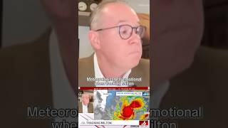 Meteorologist Gets Emotional After Tracking Hurricane Milton sad military hurricane rip [upl. by Midian]