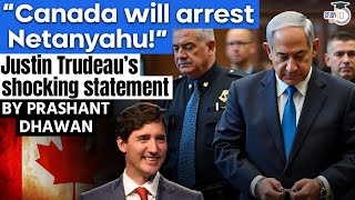 Canada will arrest Israels PM Netanyahu  Justin Trudeaus shocking statement [upl. by Adore]