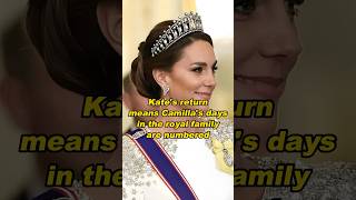 Kates return means Camillas days in the royal family are numberedshortvideo history [upl. by Ettezzil]