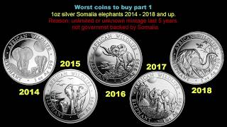 dont buy this coin somalia elephant silver coins worst coins [upl. by Serge]