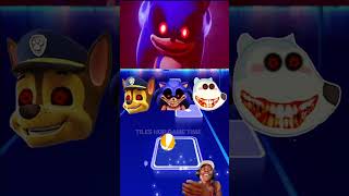 Paw Patrol Exe vs Sonic Exe vs Wolfoo Exe x Coffin Dance Tiles Hop shorts [upl. by Obellia219]