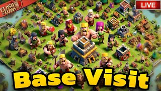 Ayoo COC Khele 🔴 COC Live  Base Visit  Clash Of Clans [upl. by Krell]