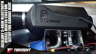 Hcalory 58KW Diesel Heater Custom Setup For Garage Heat Part 2 [upl. by Radley]