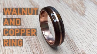 Creating a Walnut and Copper Bentwood Ring [upl. by Abie]