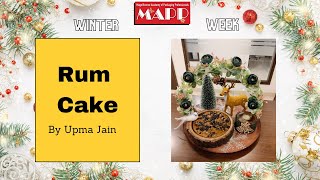 Rum Cake  Christmas Special  By Upma Jain  Plum Cake christmas [upl. by Hieronymus]