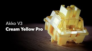 Akko V3 Cream Yellow Pro Switch Sound Test and Review  Even better [upl. by Bordie]